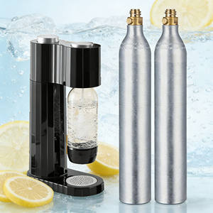 أسطوانة ألومنيوم لثاني أكسيد الكربون بسعة 0.6 لتر صالحة للاستخدام الغذائي لصانعات الصودا وآلات المياه الغازية - Product Image 5