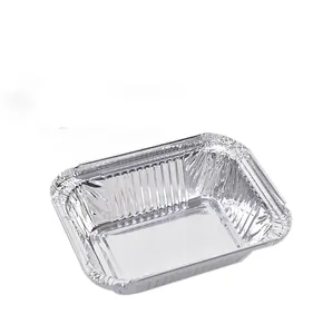 10 20 50 Stuks Food Grade Wegwerp Kleine Aluminiumfolie Voedselcontainers Rechthoek Aluminiumfolie Bakvorm/Trays Met Deksels