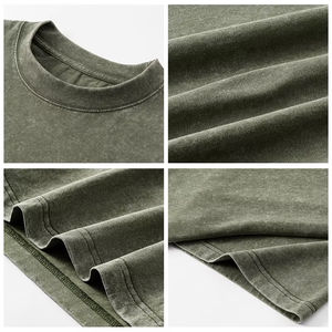 TKAN 40 Acid Wash Heavyweight Boxy Blank Vintage Streetwear Graphic T-shirt surdimensionné tricoté sur mesure conçu pour un style confortable - Product Image 3