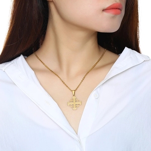 Dây Chuyền Mặt Dây Chuyền Thập Tự Chinh <span class=keywords><strong>Jerusalem</strong></span> Kinh Thánh Dây Chuyền Thép Không Gỉ Tuyên Bố Tôn Giáo Thời Trung Cổ Trang Sức Cho Cả Nam Và Nữ - Product Image 5