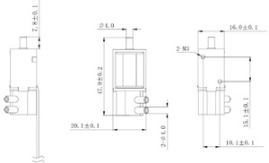 โซลินอยด์ขนาดเล็กแบบเปิดโครง DC12V/6V/24V แบบดัน-ดึง - Product Image 3