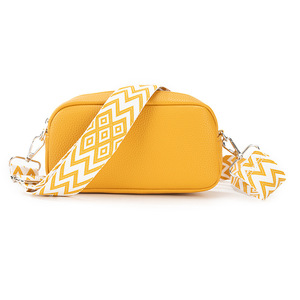New Women's PU Leather Crossbody Bag Wide Strap Small Square <b>Camera</b> Bag with Coin Purse Casual Shoulder Handbag Wholesale - Product Image 6