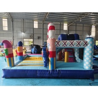 Castillo hinchable inflable de PVC de grado comercial de gran oferta con tobogán Castillo de salto inflable de dibujos animados para niños