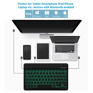 Trong Kho Xách Tay Máy Tính Bảng Azerty Clavier Siêu Mỏng Bàn Phím Backlit Teclado Bluetooth Bàn Phím Không Dây Cho Máy Tính Xách Tay Điện Thoại Máy Tính Bảng - Product Image 5