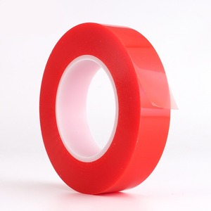 Rouleau de ruban adhésif <span class=keywords><strong>double</strong></span> face rouge PET de taille personnalisée de <span class=keywords><strong>0</strong></span>.2mm d'épaisseur Alternative 4965 4928 4982 - Product Image 3