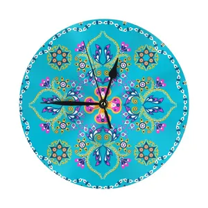 Reloj de pared decorativo con pintura artística, nuevo producto de tendencia, silencioso, sin tic-tac, para el hogar, la Oficina y la escuela