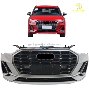 Parachoques delantero con parrilla y radar para Audi Q3 RS3 (2021-2025), kit de carrocería para ensamblaje de panel de radiador y seguro de <span class=keywords><strong>coche</strong></span> - Product Image 1