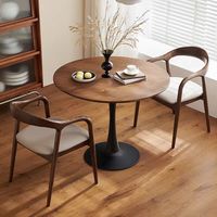 Ensemble de tables basses modernes rondes en bois massif et panneaux de densité, réglables, écologiques et durables, pour salon, bureau à domicile, hôtel