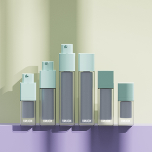 Hồng nóng bán Tùy chỉnh hình trụ 30ml 50ml 80ml 100ml <span class=keywords><strong>bule</strong></span> bơm lại nhựa không có không khí bơm chai cho mỹ phẩm - Product Image 5