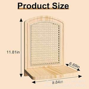Wooden <b>wall</b>-<b>mounted</b> aromatherapy vase <b>shelf</b>, simple home living room <b>wall</b>-<b>mounted</b> flower pot <b>shelf</b>, decorative rack - Product Image 4
