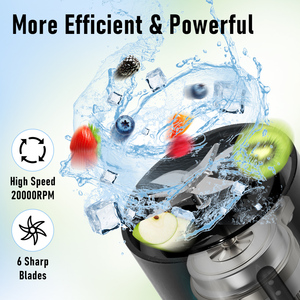 450ML Waterproof Magnetic Charging Electric Protein <strong>Shaker</strong> Bottle USB Power Portable Personal Blender 6 Blades Car RV Kitchen - Product Image 2