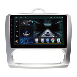 BAIDAYU Schermo Touch da 9 Pollici per <span class=keywords><strong>Auto</strong></span> con GPS, USB, CarPlay, Android <span class=keywords><strong>Auto</strong></span>, Assistenza al Parcheggio, Display IPS per Ford <span class=keywords><strong>Focus</strong></span> 1999-2009 con Aria Condizionata Automatica - Product Image 1
