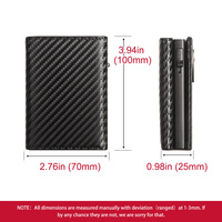 Dompet Lipat Tiga Kulit Asli Pria Tipis Anti-RFID Anti-maling Pendek Ultra-tipis dan Sederhana