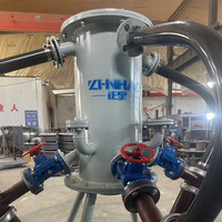 Séparateur solide-liquide industriel ZhengHao, hydrocyclone, désander, polyuréthane résistant à l'usure, taux de récupération de 90 %, garantie 1 an