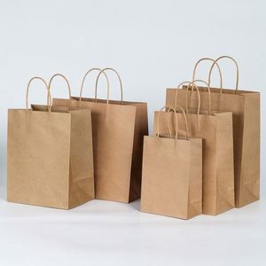 LH Factory Eco-Friendly Biodegradable Custom Logo Kraft Paper Gift Bags for Clothing Boutique - Product Image 2
