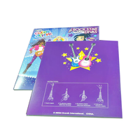 Ensemble personnalisé pour enfants livres de peinture à faire soi-même autocollants d'art du sable Page en papier de style dessin animé pour livre d'images unisexe Doodle