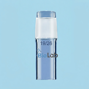Adaptador de destilación de vidrio Boro 3.3, conector de tubo de química con junta estándar 19/26, marcaje superior y inferior pulido - Product Image 1