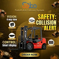 Système de surveillance de sécurité anti-collision par caméra IA pour chariot élévateur SABO avec détection de piétons et dispositif d'avertissement d'angle mort du véhicule