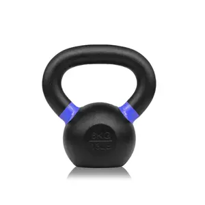 जिम में व्यायाम प्रशिक्षण पेंट लेपित वजन उठाने फिटनेस खेल कच्चा लोहा kettlebell