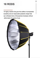 Boîte à lumière portable parabolique profonde de 90cm pour Godox Studio Flash Aputure NEEWER Yongnuo Bowens Mount LED Video Light