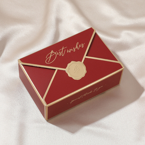Wholesale Biodegradable Wedding Paperboard Candy Boxes Custom Printed Logo Square Envelope Shaped Gift <b>Box</b> - Product Image 3
