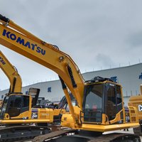 Excavatrice d'occasion Komatsu PC210LC bien entretenue, système hydraulique fiable pour projets routiers