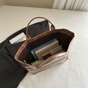 Large Capacity Waterproof Fashionable PVC Brown Dupont Paper Kraft Creative Women Tote <strong>Bag</strong> for Fairy Love-Themed Paper <strong>Crafts</strong> - Product Image 2