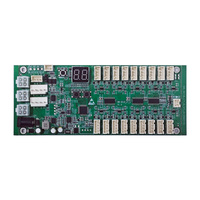 Placa de Control Inteligente para Casilleros de 18 Canales, Placa de Control para Cerraduras Magnéticas, Comunicación RS485, Entrada de CC 24V