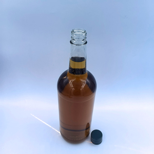Bouteille en verre transparente vide de 1000 ml (100 cl, 550 g) avec bouchon à vis pour vodka, <span class=keywords><strong>whisky</strong></span>, brandy, gin, rhum, tequila – Fournisseur fabricant - Product Image 3