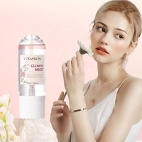 Brume faciale apaisante à l'eau de rose sans alcool, enrichie en acide hyaluronique, niacinamide, vitamines C et E, illuminatrice et hydratante, tonique pour le visage