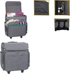 Sac de rangement pliable à roulettes BSCI pour loisirs créatifs, idéal pour les boîtes IRIS et l'organisation des albums et des fournitures artistiques - Product Image 6