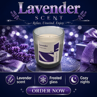Bougie parfumée en cire de soja dans un bocal en verre gris fumé, parfum cerise noire, aromathérapie pour la maison