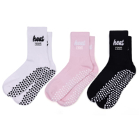 Chaussettes antidérapantes personnalisées de haute qualité pour femmes, pour yoga, pilates, sol intérieur, avec logo personnalisé, chaussettes de yoga