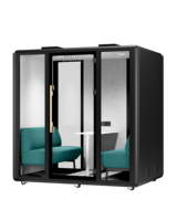 Vente en gros de grandes cabines acoustiques modulaires insonorisées pour plusieurs personnes intérieur extérieur cabines de réunion nacelles de bureau acoustiques