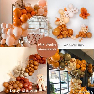 Thanksgiving <strong>Balloon</strong> Garland Kit With Orange <strong>Brown</strong> Burgundy <strong>Balloons</strong> for Autumn Baby Shower Pumpkin Party Arch Decorations - Product Image 4