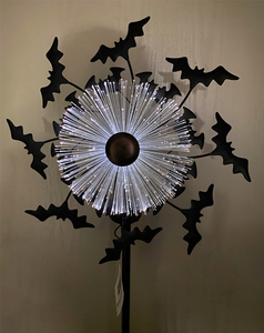 Décorations de jardin uniques 2025 : Décorations extérieures imperméables en fibre de <span class=keywords><strong>chauve</strong></span>-<span class=keywords><strong>souris</strong></span>, ornements de jardin, et tourne-vent LED en forme de <span class=keywords><strong>chauve</strong></span>-<span class=keywords><strong>souris</strong></span> pour Halloween avec piquet - Product Image 3