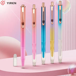 YIREN Cliquez sur <span class=keywords><strong>Stylo</strong></span> <span class=keywords><strong>plume</strong></span> effaçable Encre remplaçable <span class=keywords><strong>Stylo</strong></span> en métal avec gomme - Product Image 5