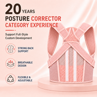Correcteur de posture pour femmes, double brevet Q-BOND, coussin d'épaule sans couture de 2,5 mm, maille alvéolée pour la maison, le bureau et le quotidien