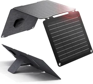 防水便携式太阳能电池板可折叠10W 20W 30w便携式太阳能电池板可折叠USB C型便携式太阳能电池板可折叠