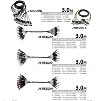 Câble Audio Jack professionnel 6.35mm 8 16 20 24 28 32 36 40 canaux Signal Audio serpent câble connecteur Xlr câble de prise