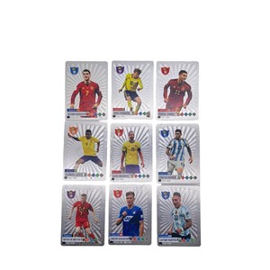 Tarjetas de Estrellas del Fútbol para la Liga de Campeones, Cristiano Ronaldo, 55 Tarjetas con Lámina Dorada, Juego de Mesa de Madera Personalizado para la Primera Infancia - Product Image 2