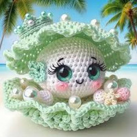 Nouvel Arrivage Kit de Crochet Poupées en Peluche Courte Faite Main en Forme de Coquillage Colorées Accessoires de Bureau Très Vendus À partir de 3 Ans