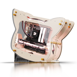 Lovingcool nouveau boîtier d'ordinateur industriel en alliage d'aluminium et de magnésium Micro <span class=keywords><strong>ATX</strong></span> <span class=keywords><strong>Mini</strong></span> <span class=keywords><strong>ITX</strong></span> boîtier d'ordinateur ouvert avec alimentation - Product Image 2