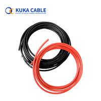 Kabel Surya DC Tembaga Berlapis Timah Berisolasi XLPE Tegangan Tinggi 2.5/4/6mm untuk Panel Surya - KUKA CABLE H1Z2Z2-K