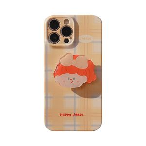 Funda Plaid Girl para <span class=keywords><strong>iPhone</strong></span> 17, <span class=keywords><strong>iPhone</strong></span> 14 Pro Max, con Soporte Airbag, para <span class=keywords><strong>iPhone</strong></span> 11, 15, 16, con Protector de Pantalla <span class=keywords><strong>Original</strong></span> - Product Image 5