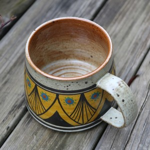 Thiết kế độc đáo phong cách sáng tạo thủ công cốc cà phê handmade hình dạng cốc gốm 375ml món quà kỳ nghỉ - Product Image 2