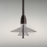 Lampe suspendue en verre ondulé de style moderne du milieu du siècle français, lampe suspendue de luxe italienne pour table à manger, hôtel, café, bar, comptoir