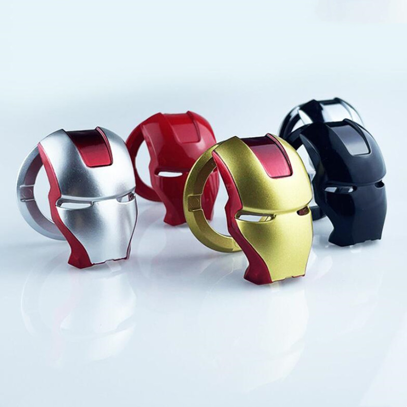 Крышка кнопки включения и остановки двигателя автомобиля Iron Man, поворотное декоративное кольцо с защитой от царапин, универсальная