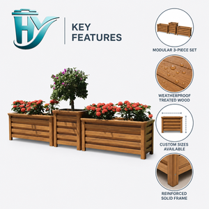 Jardinera de Aleación de Aluminio para Exteriores - <span class=keywords><strong>Maceta</strong></span>/Jardinera para Balcón y Patio - Product Image 2
