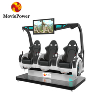 Simulateur VR 9D d'intérieur pour centres commerciaux et parcs d'attractions, machine d'arcade VR commerciale à 3 places